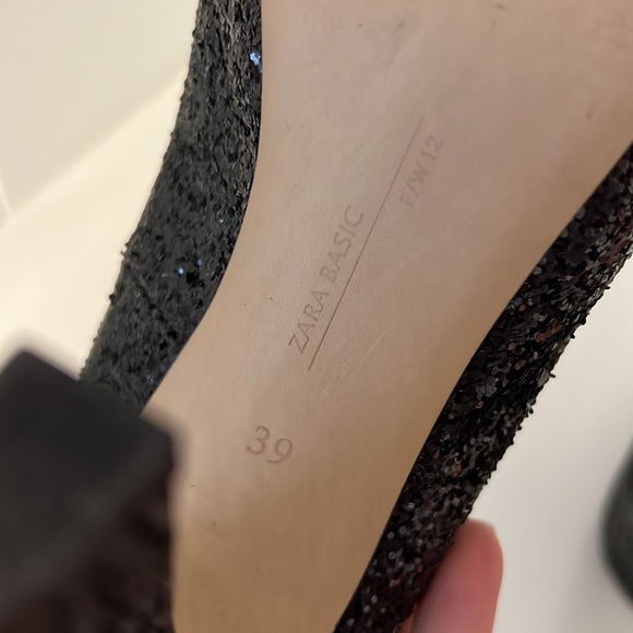 Zara basic sequin round toe pumps - Picture 5 of 5